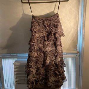 strapless snake print dress from bcbgmaxazria!!
